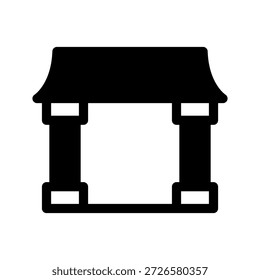 Gate Icon Vector Symbol Design Illustration