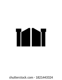 gate icon,vector best flat icon.