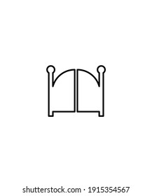gate icon,vector best line icon.