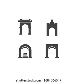 Gate illustration vector flat design