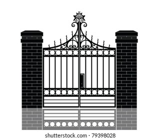 gate, isolated on white