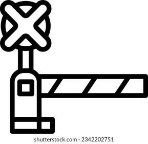 Icono de la línea de la puerta - Icono único, vector