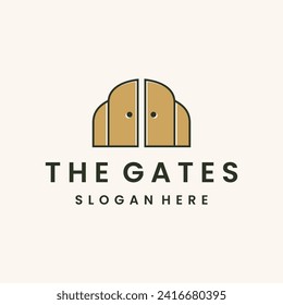 gate logo vector design icon inspiration