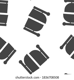 Gate open vector icon seamless pattern on a white background.
