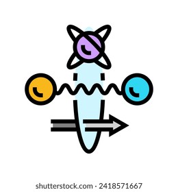 gate quantum technology color icon vector. gate quantum technology sign. isolated symbol illustration