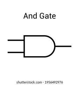 and gate symbol in electronics