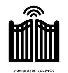 Icono De Glifo Vector De Puerta Para Uso Personal Y Comercial.
