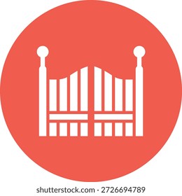 Gate-Vektorsymbol-Entwurfsgrafik