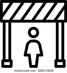 gate vector illustration isolated on a transparent background . color vector icons for concept or web graphics.