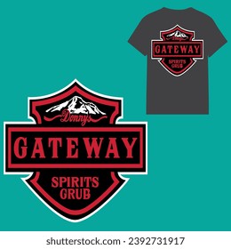 GATE WAY, SPIRITS GRUB T-shirt Design