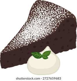 Gateau au chocolat es un tipo de pastel de chocolate que se originó en Francia y se caracteriza por su textura rica y húmeda.