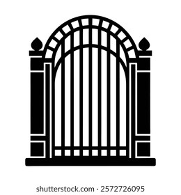 gate-icon-- vector- illustration, this is a editable file.