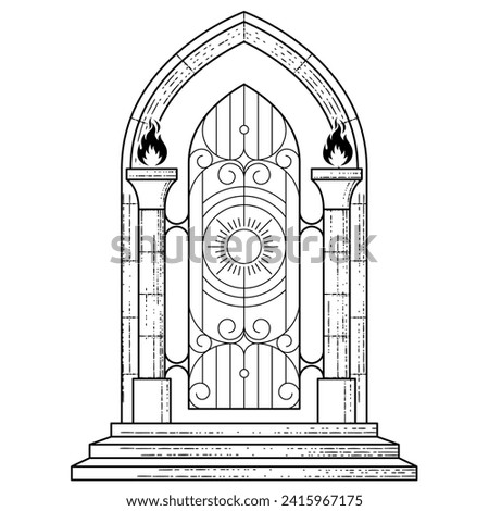 Similar – Image, Stock Photo Gateway to Paradise? gate