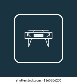 Gates icon line symbol. Premium quality isolated direction element in trendy style.