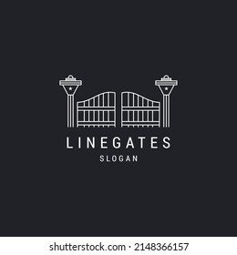 Gates logo icon design template vector illustration