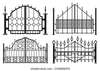 4,758 Garden gate silhouette Stock Illustrations, Images & Vectors ...