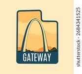 Gateway Arch Utah Perfect for Print, Apparel, etc