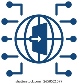 Elemento de icono de puerta de enlace para diseño