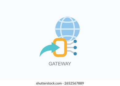 Gateway Icon Or Logo Isolated Vector Illustration