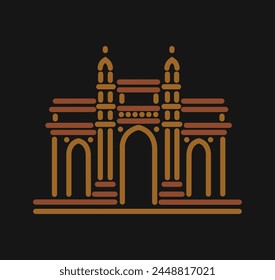 Gateway of India vector illustration icon