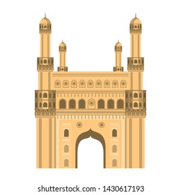 Gateway Indian National Building Isolated Vector Stock Vector (Royalty ...