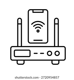 Gateway Outline Icon Vector Illustration