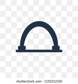 Gateway vector icon isolated on transparent background, Gateway transparency concept can be used web and mobile