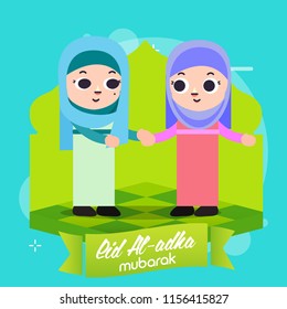 Gather on Eid Al Adha Illustration