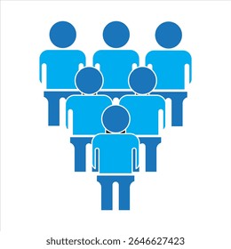 GATHERING GROUP WORKER ICON SYMBOL