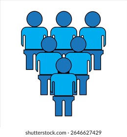 GATHERING GROUP WORKER ICON SYMBOL