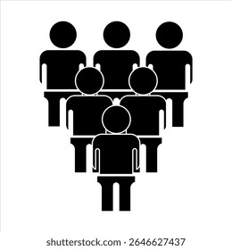 GATHERING GROUP WORKER ICON SYMBOL