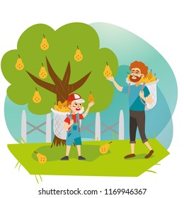 Gathering harvest flat poster