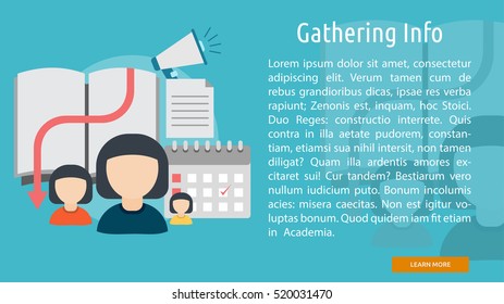 Gathering Info Conceptual Banner