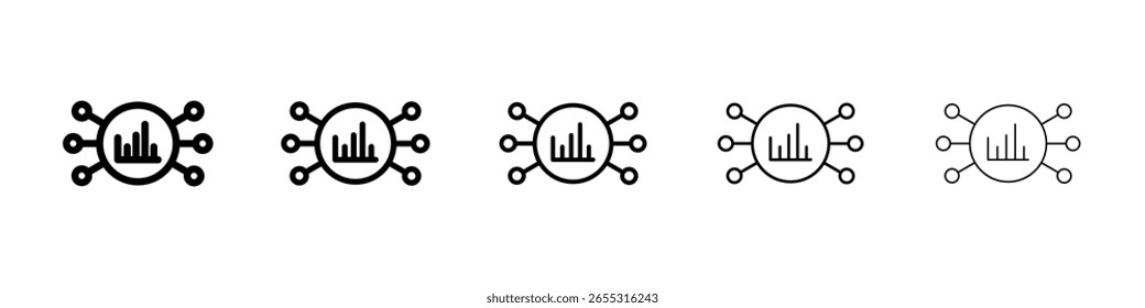 Gathering information icon filled flat sign concept for web design.