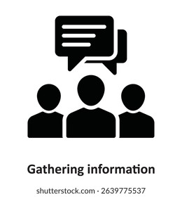 Gathering information Vector Icon which can easily modify or edit
