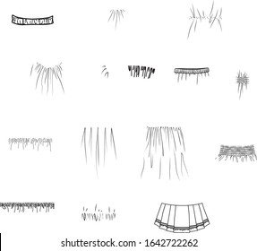 Gathers Assorted For Skirt Fashion Templates