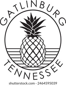 Gatlinburg  Tennessee pineapple t - shirt design