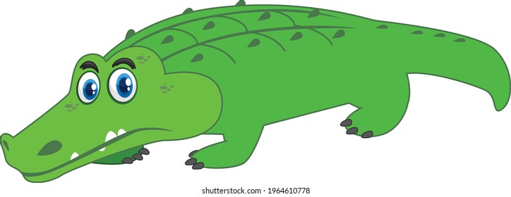 Gator cartoon vector art and illustration