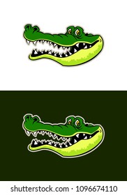 Gator head sticker
