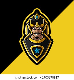 Gatotkaca Mascot Logo Esport Illustration