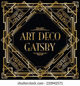 Gatsby-Art-Deco-Hintergrund