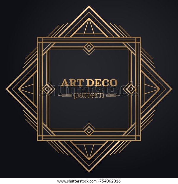 Gatsby Art Deco Background Abstract Ornamental Stock Vector (Royalty ...