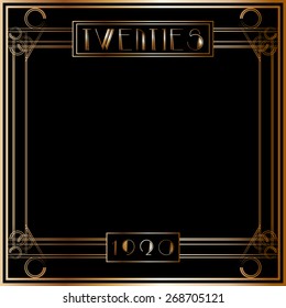 Gatsby, Art Deco style frame