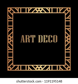 Gatsby art deco vintage retro ornamental frame