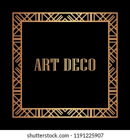 Gatsby art deco vintage retro ornamental frame