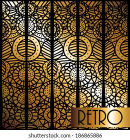 Gatsby design over black background, vector illustration