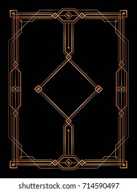 Gatsby frame vector, Abstract geometric patterned background