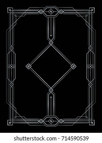 Gatsby frame vector, Abstract geometric patterned background