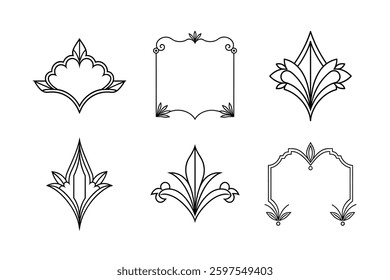 Gatsby Vector Ornamental Border Art.