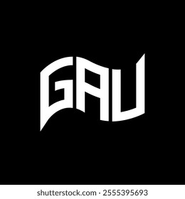 GAU logo design, GAU simple and modern logo. GAU luxurious alphabet design  